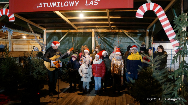 Mikołaj na Bożonarodzeniowym Jarmarku- GALERIA