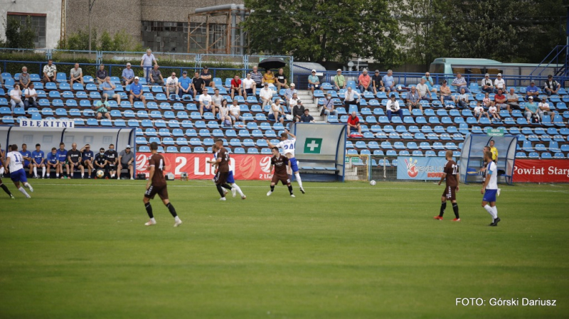 Błękitni Stargard - Garbarnia Kraków. GALERIA