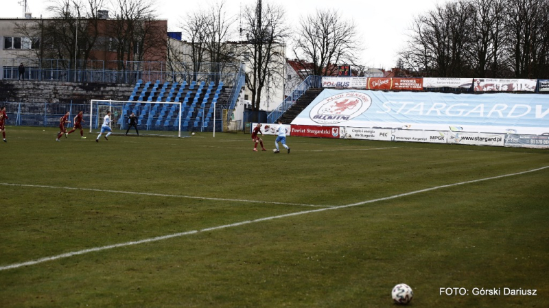 Błękitni Stargard - Chojniczanka Chojnice. GALERIA