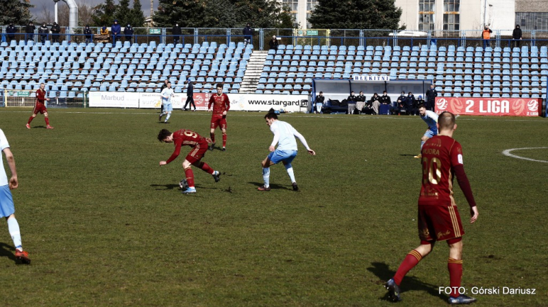 Błękitni Stargard - Chojniczanka Chojnice. GALERIA