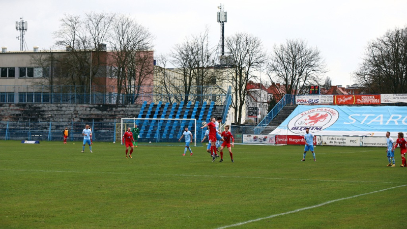 Błękitni Stargard - Sokół Ostróda. GALERIA