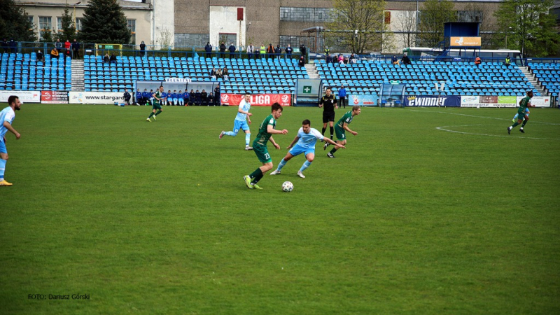 Błękitni Stargard - Olimpia Grudziądz. GALERIA