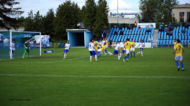 Błękitni Stargard - Olimpia Elbląg. GALERIA