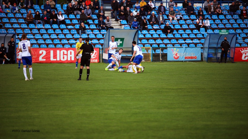 Błękitni Stargard - Olimpia Elbląg. GALERIA