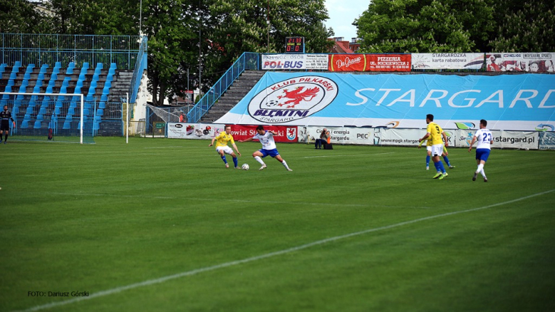 Błękitni Stargard - Olimpia Elbląg. GALERIA