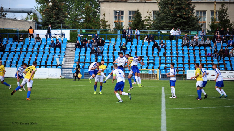 Błękitni Stargard - Olimpia Elbląg. GALERIA