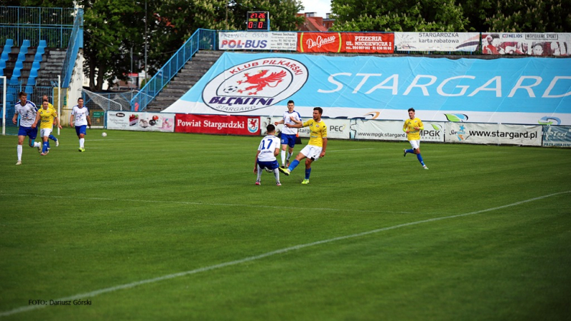 Błękitni Stargard - Olimpia Elbląg. GALERIA