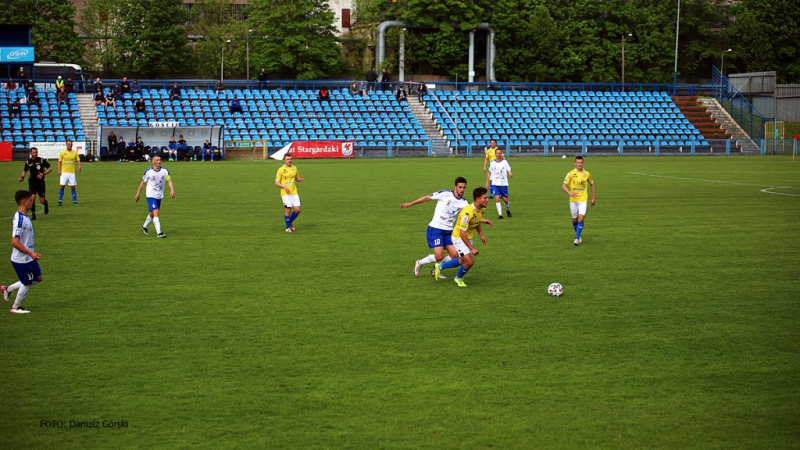 Błękitni Stargard - Olimpia Elbląg. GALERIA