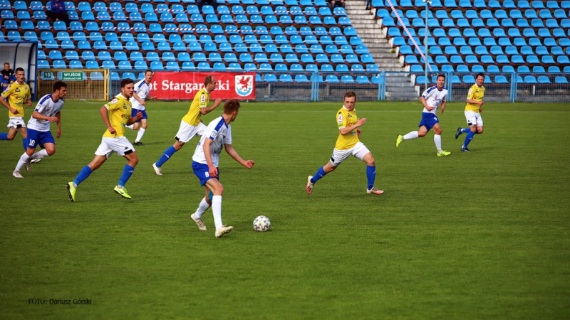 Błękitni Stargard - Olimpia Elbląg. GALERIA