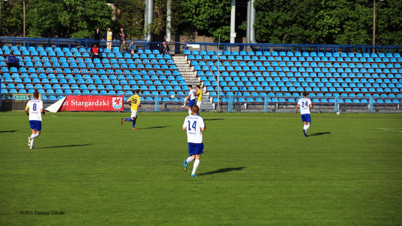 Błękitni Stargard - Olimpia Elbląg. GALERIA