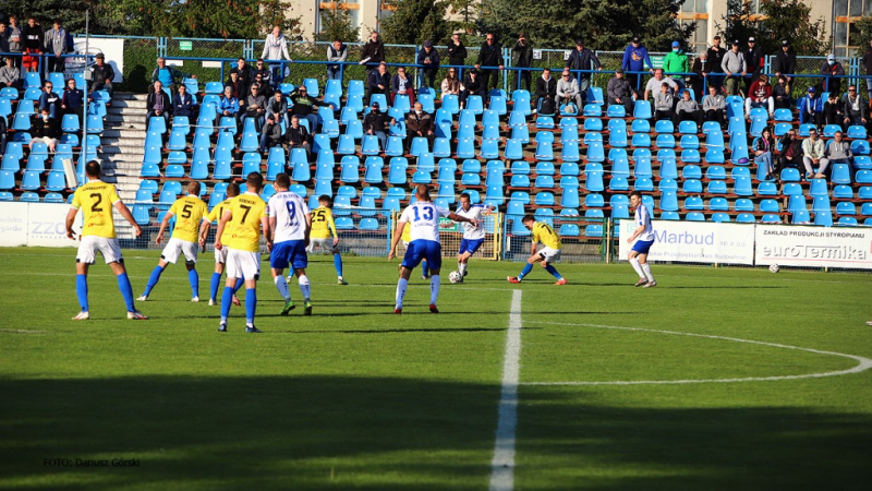 Błękitni Stargard - Olimpia Elbląg. GALERIA