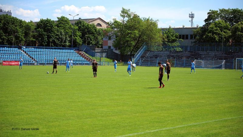 Błękitni Stargard - Garbarnia Kraków. GALERIA