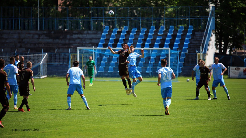 Błękitni Stargard - Garbarnia Kraków. GALERIA