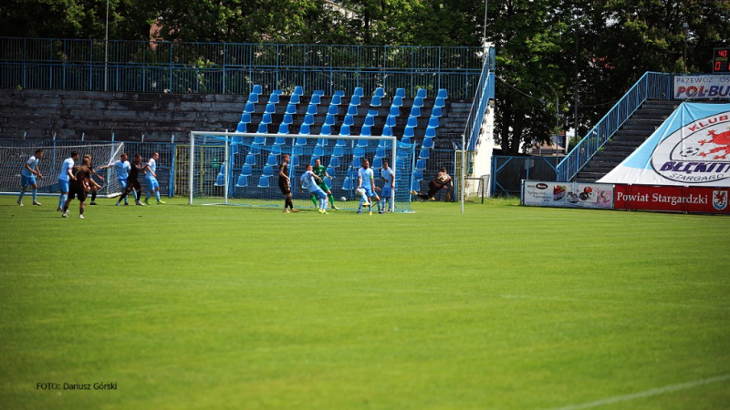 Błękitni Stargard - Garbarnia Kraków. GALERIA