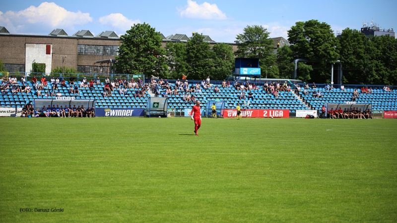 Błękitni Stargard - Garbarnia Kraków. GALERIA