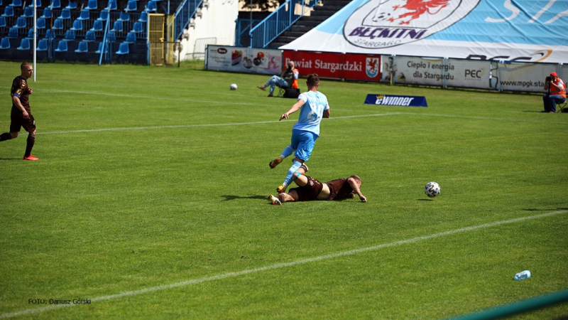 Błękitni Stargard - Garbarnia Kraków. GALERIA