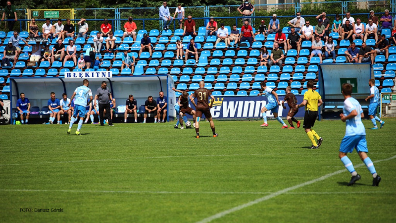 Błękitni Stargard - Garbarnia Kraków. GALERIA