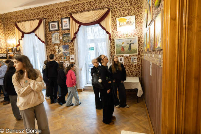 Artyści z grupy Malachit na spotkaniu z młodzieżą szkolną. Fotorelacja