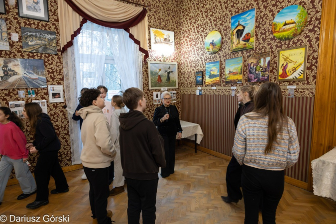 Artyści z grupy Malachit na spotkaniu z młodzieżą szkolną. Fotorelacja