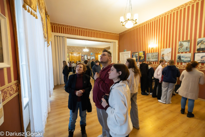 Artyści z grupy Malachit na spotkaniu z młodzieżą szkolną. Fotorelacja