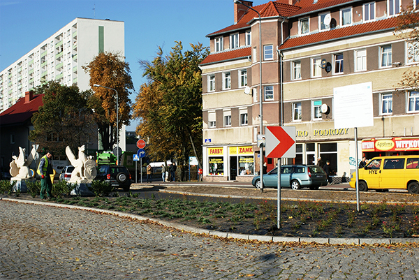 Sadzenie na rondzie