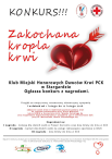 Klub Miejski Honorowych Dawców Krwi PCK w Stargardzie. Ogłasza konkurs z nagrodami.
