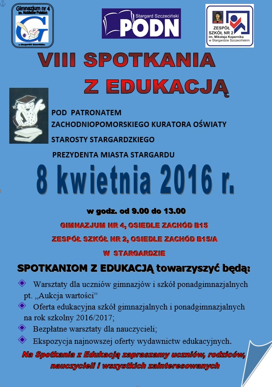 VIII SPOTKANIA Z EDUKACJĄ