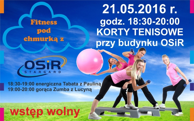 Fitness pod chmurką