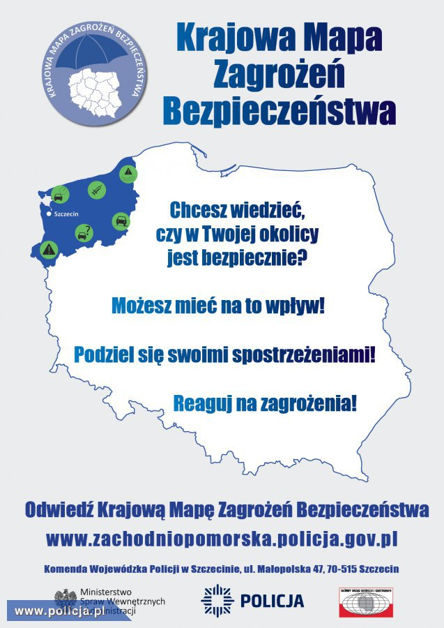 Krajowa Mapa Zagrożeń Bezpieczeństwa funkcjonuje w całej Polsce