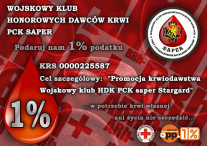 1% podatku na krwiodawstwo!