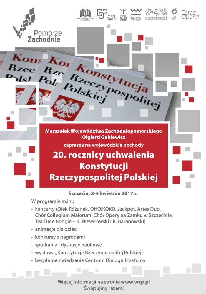 20 lat Konstytucji RP? święto w stolicy Pomorza Zachodniego