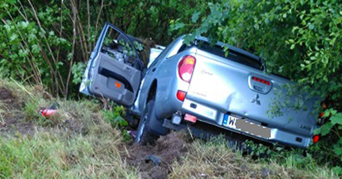 Wypadek na krajowej dwudziestce