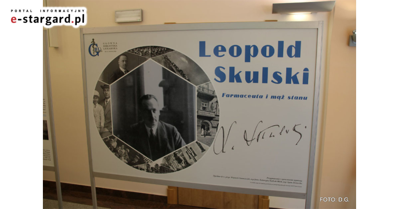 Leopold Skulski ? farmaceuta i mąż stan. Wernisaż wystawy w Ratuszu.