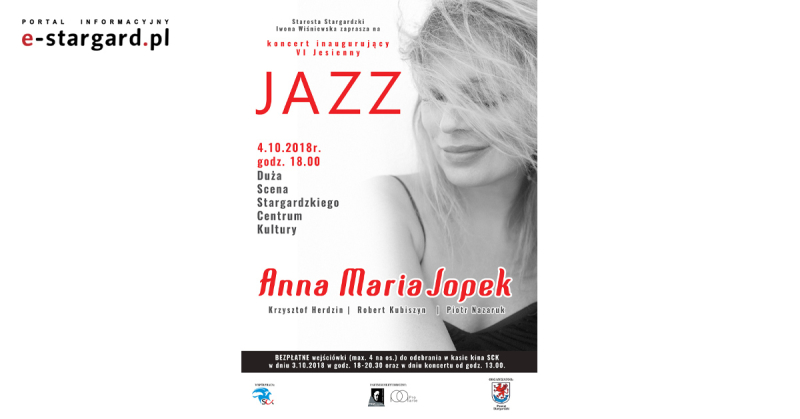 Anna Maria Jopek zaśpiewa dla Stargardzian