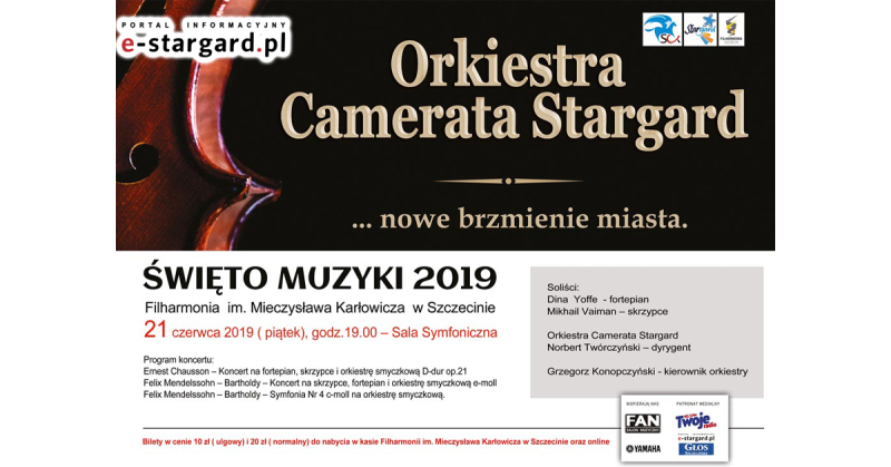 Święto Muzyki  2019 - Dina Yoffe | Mikhail Vaiman | Camerata Stargard.
