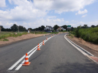 Odcinek drogi powiatowej Słodkowo- Suchań gotowy po przebudowie.