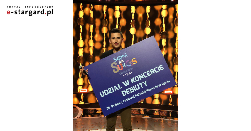 Łukasz Brodowski wygrał "Szansę na sukces", zaśpiewa w Opolu