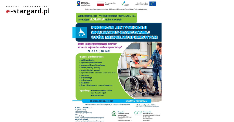 Szansa na dobry start- kolejna edycja unijnego projektu aktywizacji zawodowej osób niepełnosprawnych.