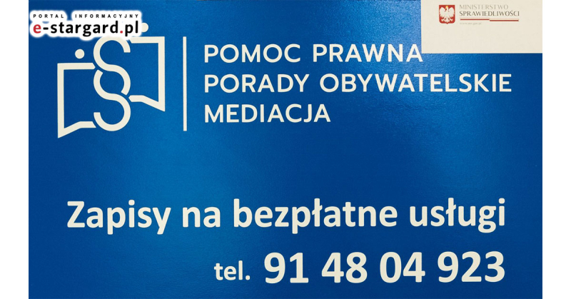 Powiat Stargardzki: NIEODPŁATNA POMOC PRAWNA - PRZYPOMINAMY