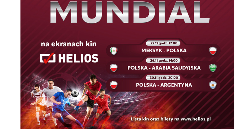 Mundial - piłkarskie święto na ekranach kin Helios