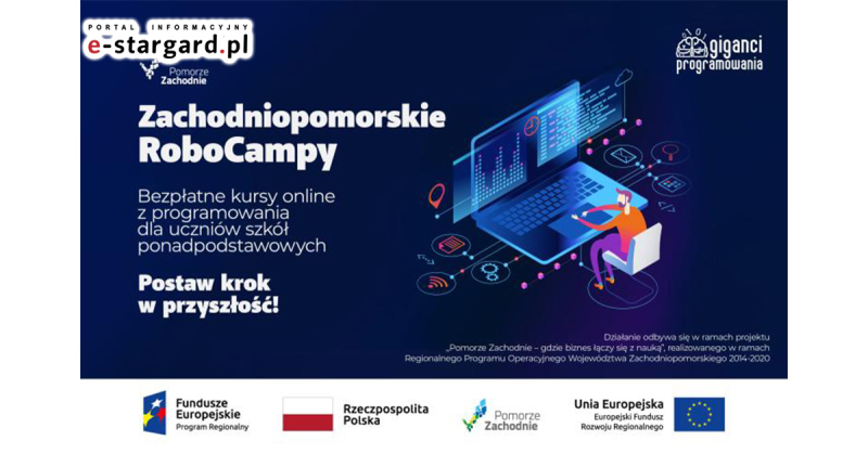 Marszałek Województwa Zachodniopomorskiego zaprasza młodzież na Zachodniopomorskie RoboCampy online!