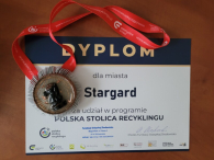 Polska Stolica Recyklingu: medal oraz bon na sadzonki dla Stargardu. [VIDEO]