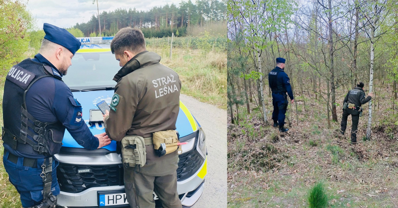Wspólne działania Policji ze Strażą Leśną na rzecz zapewnienia bezpieczeństwa na obszarach leśnych