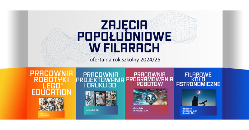 Łap ostatnie miejsca w pracowniach zajęć popołudniowych SCN FILARY