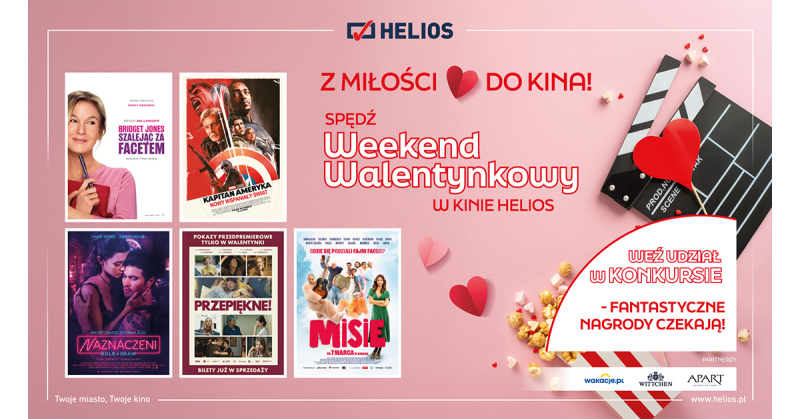 Filmowe Walentynki w kinach Helios!