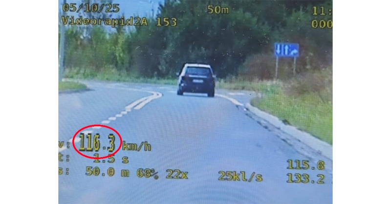 3 miesiące bez prawa jazdy i wysoki mandat – tak kończy się brawura za kierownicą