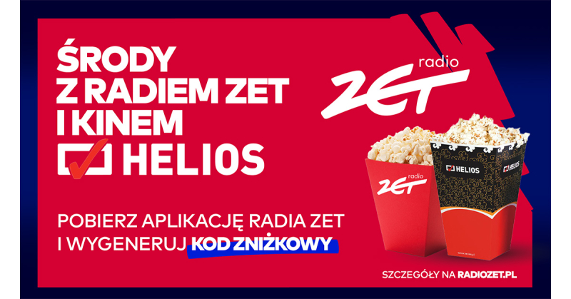 Środy z Radiem ZET w kinach Helios –  bilety za 21,90 zł i mocny repertuar na dobry początek roku!