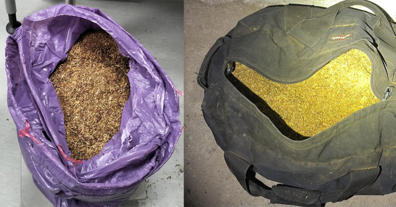 Nielegalne papierosy i krajanka tytoniowa zabezpieczone przez policjantów